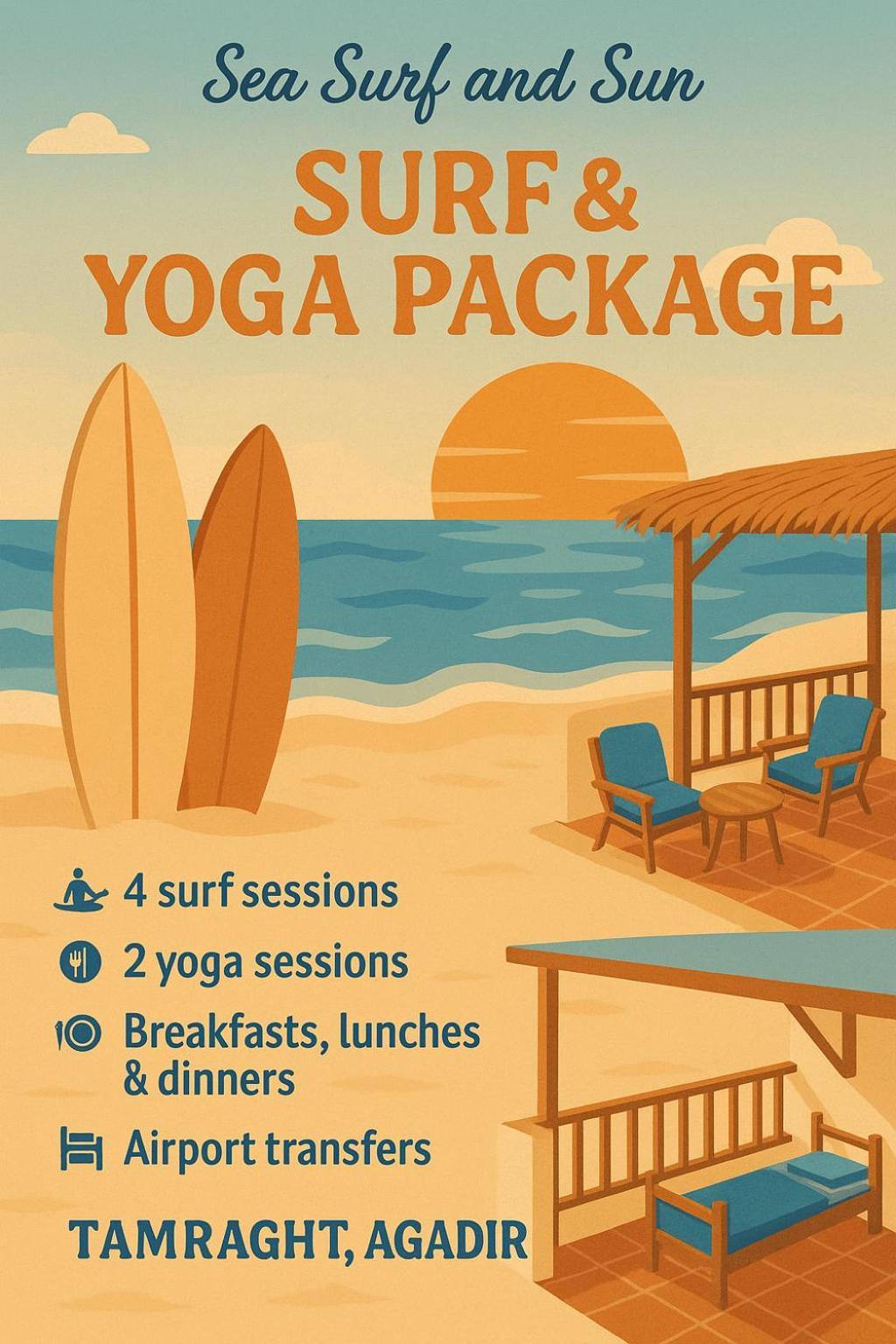 فندق Sea Surf And Sun Tamraght المظهر الخارجي الصورة